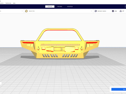 Передняя лебедка с дистанционным управлением для бездорожья, бампер &laquo;кошачий глаз&raquo; с дугой Bull и светодиодной подсветкой 3D Принт Модель