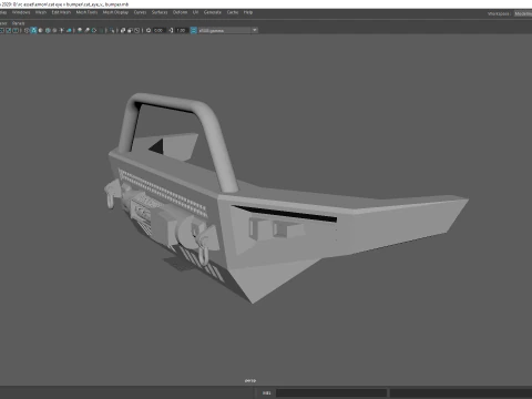 Передняя лебедка с дистанционным управлением для бездорожья, бампер &laquo;кошачий глаз&raquo; с дугой Bull и светодиодной подсветкой 3D Принт Модель