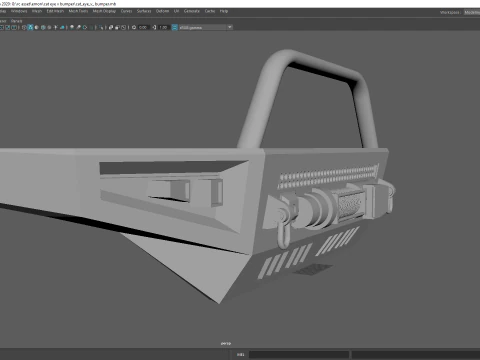 Передняя лебедка с дистанционным управлением для бездорожья, бампер &laquo;кошачий глаз&raquo; с дугой Bull и светодиодной подсветкой 3D Принт Модель