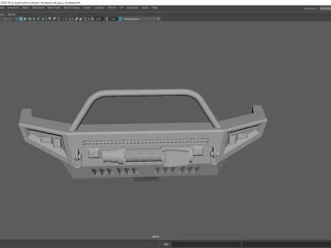 Передняя лебедка с дистанционным управлением для бездорожья, бампер &laquo;кошачий глаз&raquo; с дугой Bull и светодиодной подсветкой 3D Принт Модель