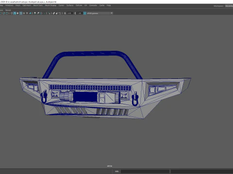 Передняя лебедка с дистанционным управлением для бездорожья, бампер &laquo;кошачий глаз&raquo; с дугой Bull и светодиодной подсветкой 3D Принт Модель