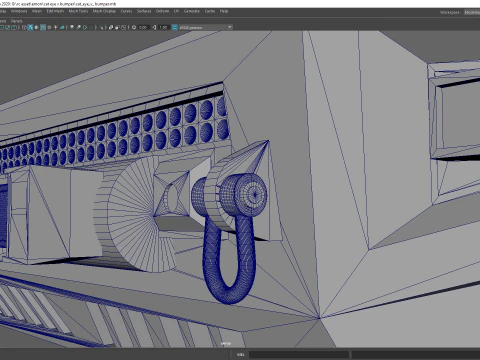 Передняя лебедка с дистанционным управлением для бездорожья, бампер &laquo;кошачий глаз&raquo; с дугой Bull и светодиодной подсветкой 3D Принт Модель