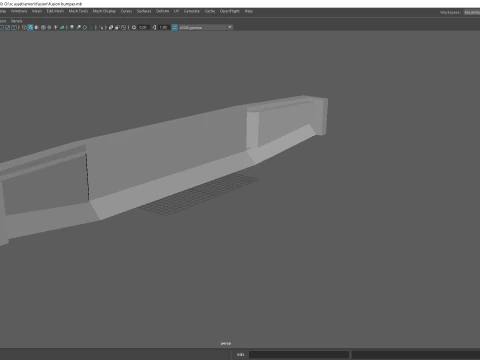 Fusion Style Off Road RC Winch Bumper with LED Light Bar 3D Print Model