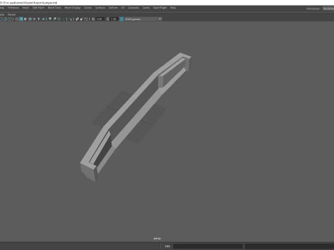 Fusion Style Off Road RC Winch Bumper with LED Light Bar 3D Print Model