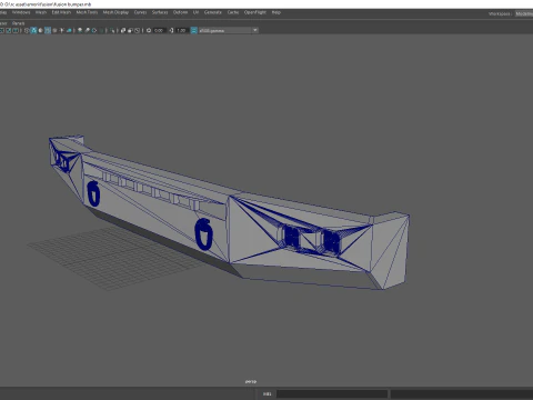 Fusion Style Off Road RC Winch Bumper with LED Light Bar 3D Print Model