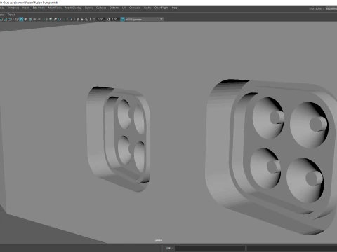 Fusion Style Off Road RC Winch Bumper with LED Light Bar 3D Print Model