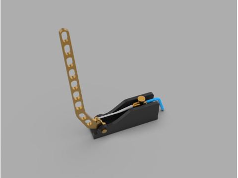 Hydraulic Drift Handbrake Vertical Racing E-Brake 3D Print Model