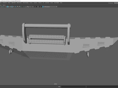 Модульный передний бампер для бездорожья со светодиодной полосой для крепления на лебедке 3D Принт Модель