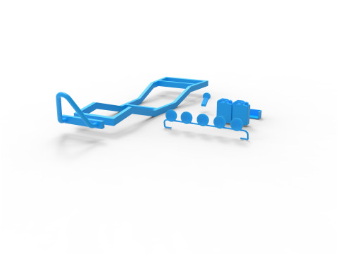 Classic 1990 Samurai-Style SUV Parts Pack 3D Print Model