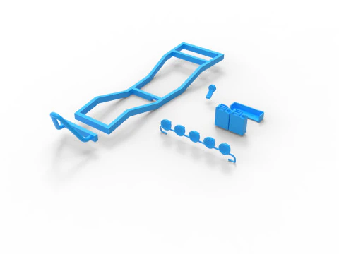 Classic 1990 Samurai-Style SUV Parts Pack 3D Print Model