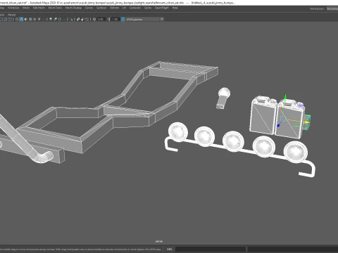 Classic 1990 Samurai-Style SUV Parts Pack 3D Print Model