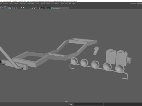 Classic 1990 Samurai-Style SUV Parts Pack 3D Print Model