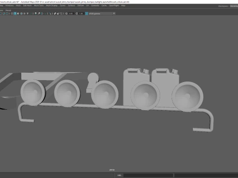 Classic 1990 Samurai-Style SUV Parts Pack 3D Print Model