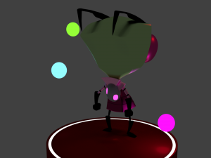 invader zim model 3D Модель
