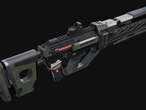 rifle gauss gk8 hd Modelo 3D
