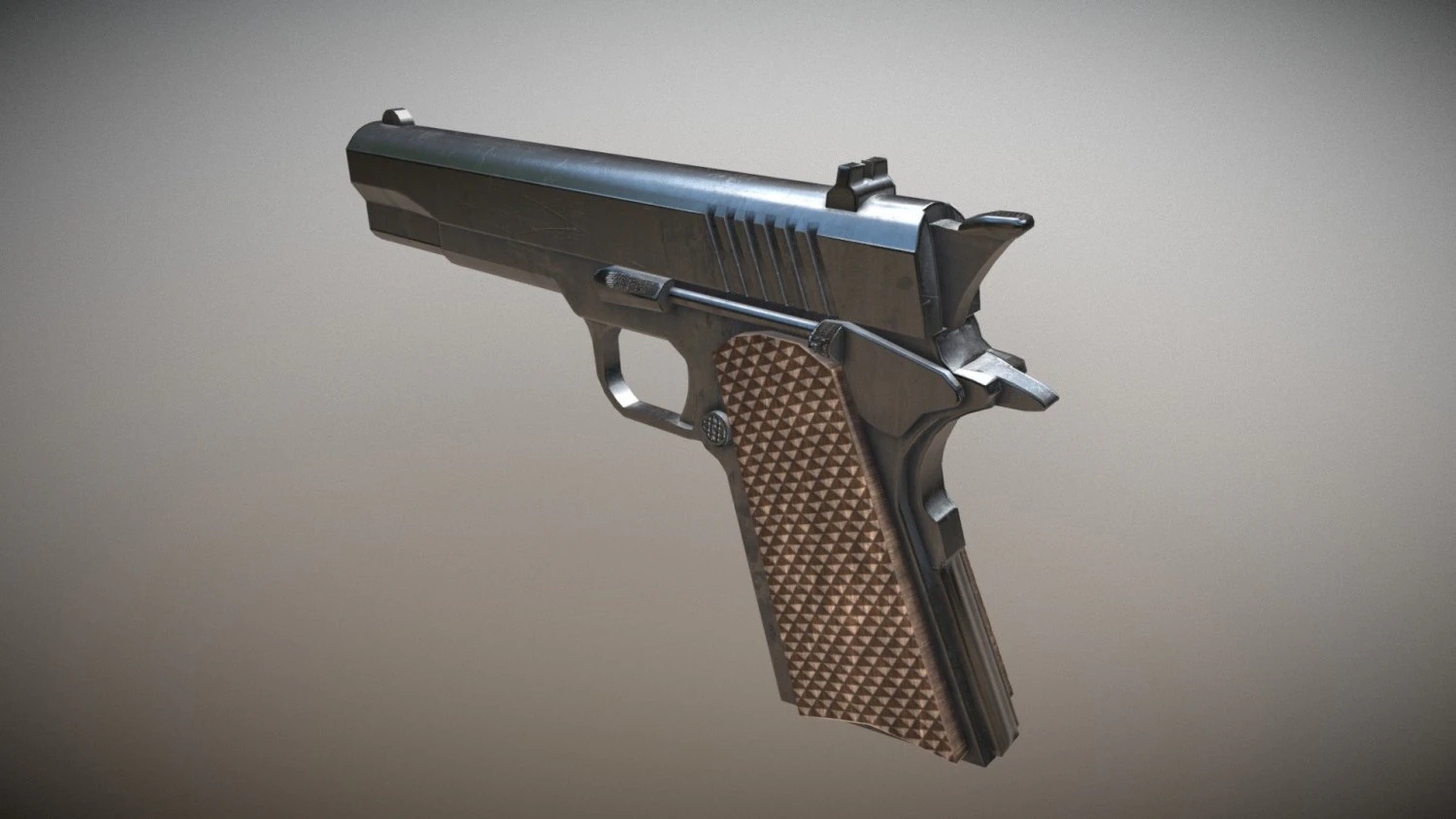 colt 1911 3D Model .c4d .max .obj .3ds .fbx .stl .blend