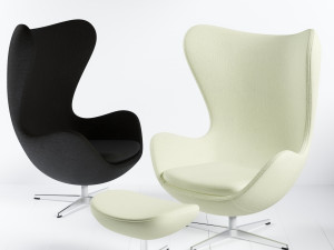 lounge chair egg 3D Model