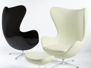 ラウンジチェアの卵 3Dモデル