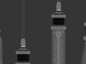 edison lamps collection 3D 모델