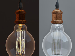 edison lamps collection 3D 모델