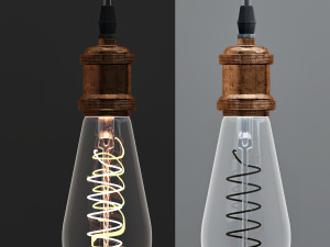 edison lamps collection 3D 모델