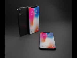 아이폰 엑스 3D 모델