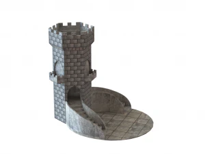 flowerpot tower 3D Model