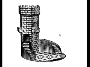 flowerpot tower 3D Model