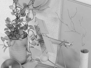 decorative set mj01 Modèle 3D