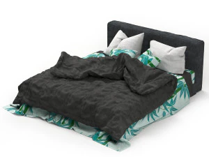 bamboo bed 3D Model