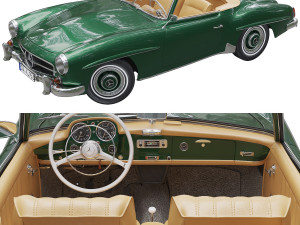 mercedes benz 190 sl 3D Модель