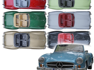 mercedes benz 190 sl 3D Модель