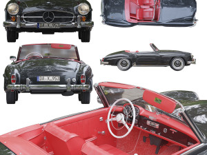 mercedes benz 190 sl 3D Модель