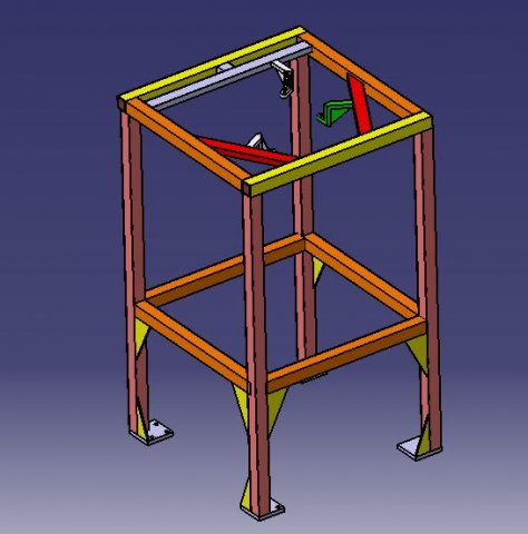 robot frame structure 3D Model .c4d .max .obj .3ds .fbx .stl .blend 
