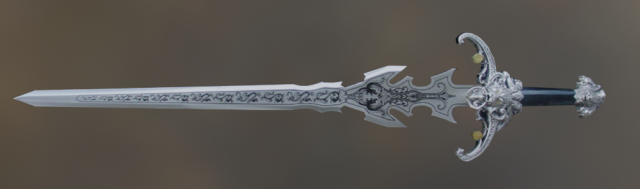 fantasy sword 3d Modelo 3D .c4d .max .obj .3ds .fbx .stl .blend 