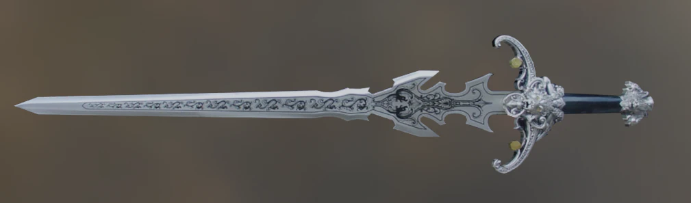 fantasy sword 3d 3D Model .c4d .max .obj .3ds .fbx .stl .blend 