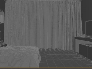 bed room 3D 模型