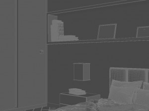 bed room 3D 模型