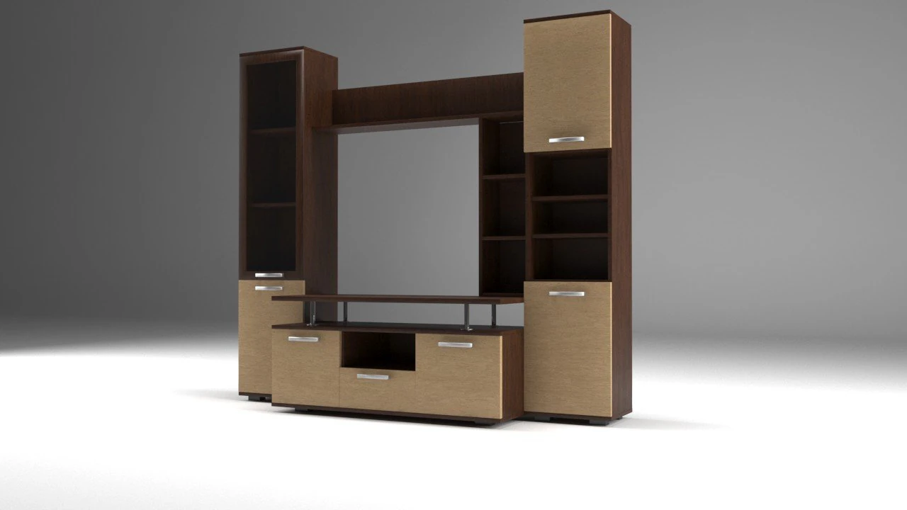 电视柜 3D 模型 .c4d .max .obj .3ds .fbx .stl .blend 