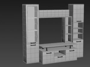 电视柜 3D 模型