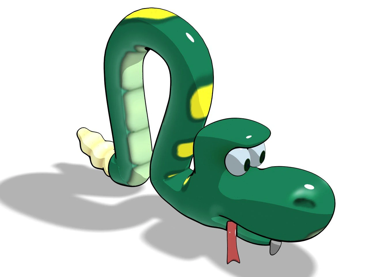 paint snake 3D Model .c4d .max .obj .3ds .fbx .stl .blend 