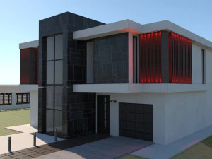 现代房子 3D 模型