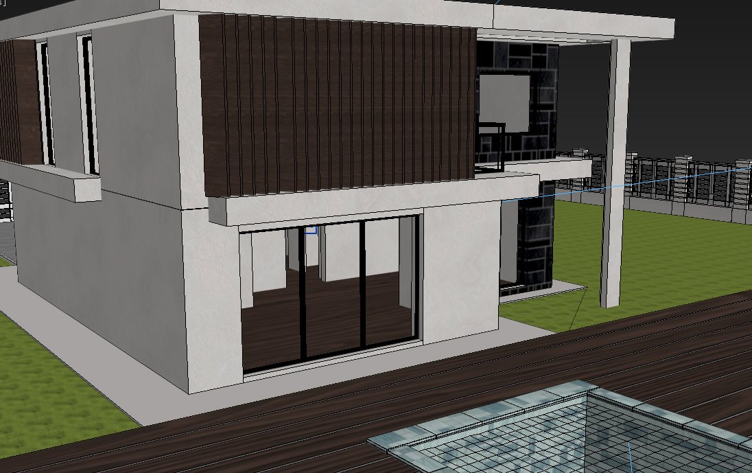 modern house sketchup