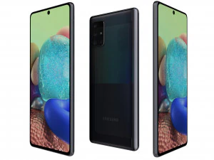 samsung galaxy a71 5g preto Modelo 3D