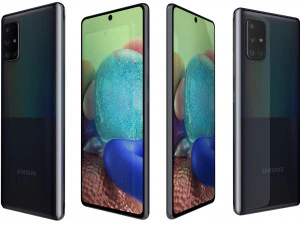 samsung galaxy a71 5g black 3D Model