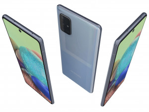 samsung galaxy a71 5g blue Model 3D