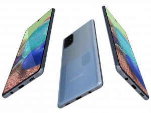 samsung galaxy a71 5g blue 3D Model