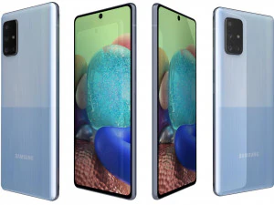 samsung galaxy a71 5g blue 3D Model