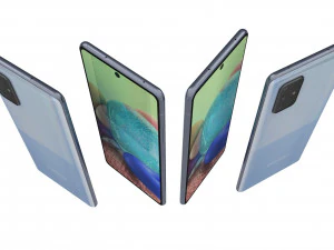 samsung galaxy a71 5g blue 3D Model