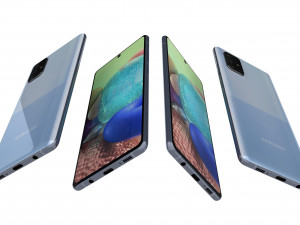 samsung galaxy a71 5g blue Model 3D